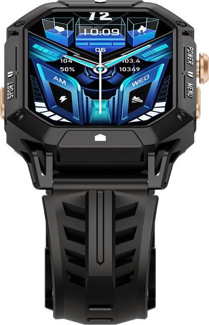 Actual product image Oukitel BT80 (Robust Connected Watch - 2.13" - Call Answer) Black