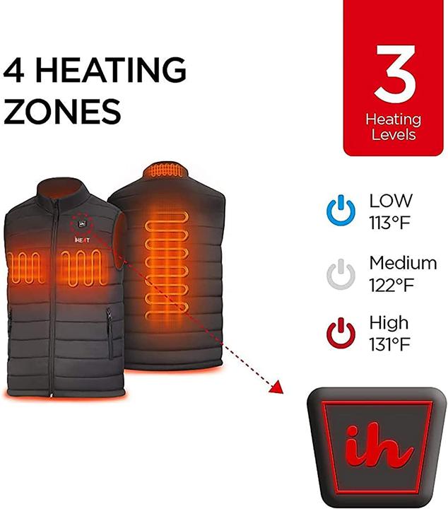 Immagine prodotto iHeat Gilet riscaldato, nero M (M)