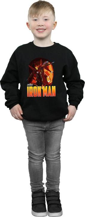 Actual product image Boys Avengers Infinity War Iron Man Character Sweatshirt (152, 158)