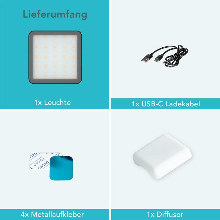 Actual product image Wiltec Spectar RGB Magsafe LED 0.3 (Studio light)