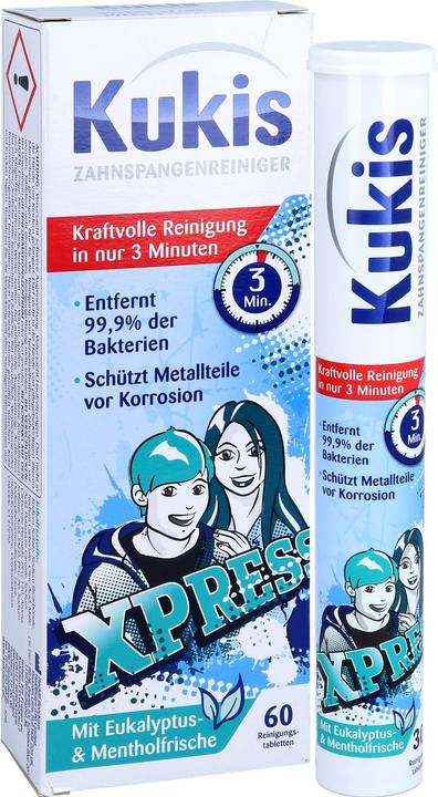 Immagine prodotto Kukis Reckitt Benckiser Detergente per apparecchi ortodontici Compresse di pulizia, 60 compresse