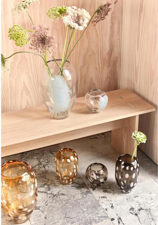 Actual product image Oyoy Vase Jali medium 23 cm, Smoke (1 x, 19 x 19 x 27 cm, 9.75 l)