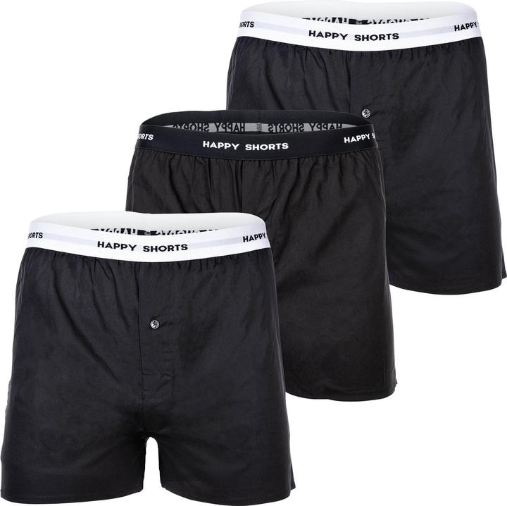 Immagine prodotto Happy shorts Boxer in tessuto dal taglio casual e confortevole (M, confezione da 3)