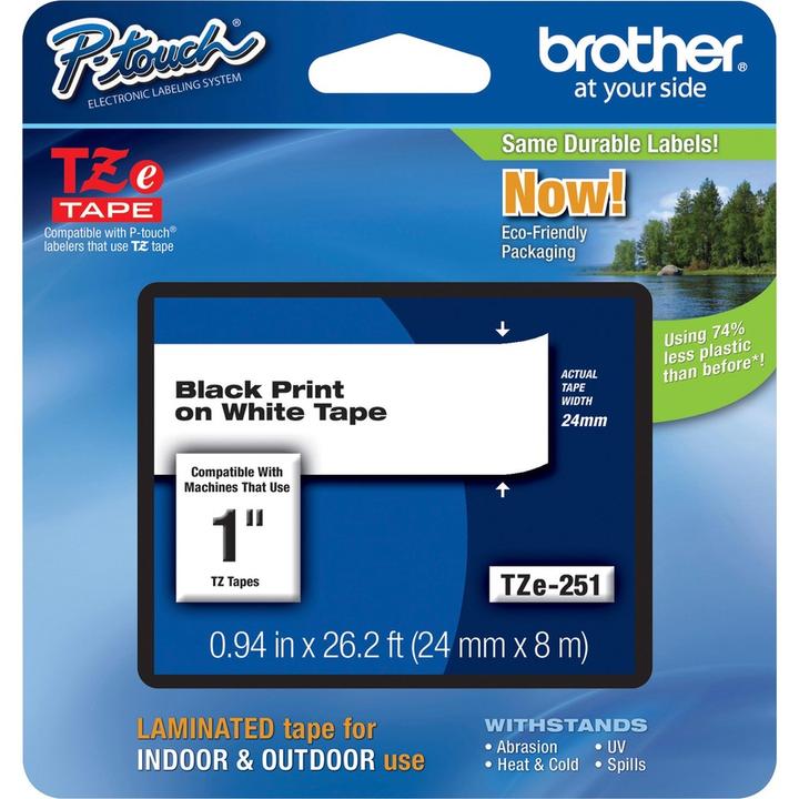Produktbild Brother P-Touch Tape (2.40 cm, Weiss)