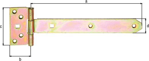 Produktbild Alberts Kreuzgehnge Typ 124 leicht, 250 x 33 mm galv. verzinkt, dickschichtpassiviert (10 Stk.)