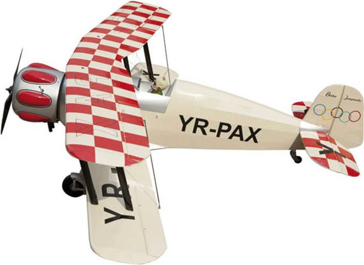 Actual product image Seagull Models bücker bü-133 jungmeister biplane in wood construction arf (Scale Helicopter)