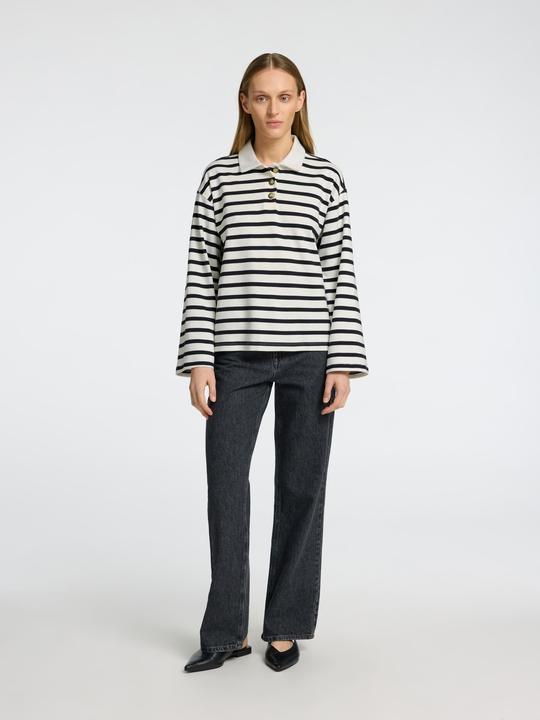 Immagine prodotto Selected Femme Streifen Langarm-Poloshirt (XS)