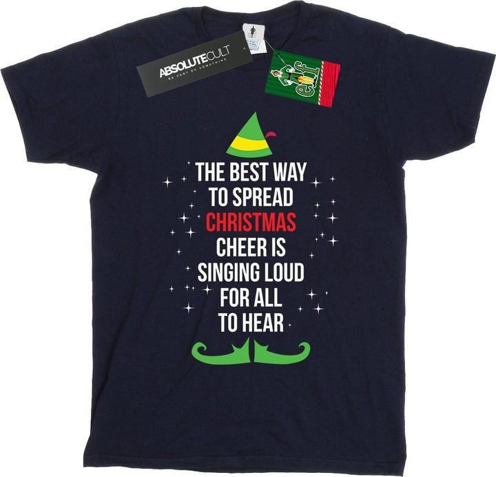 Elf Christmas Cheer Text TShirt (L)