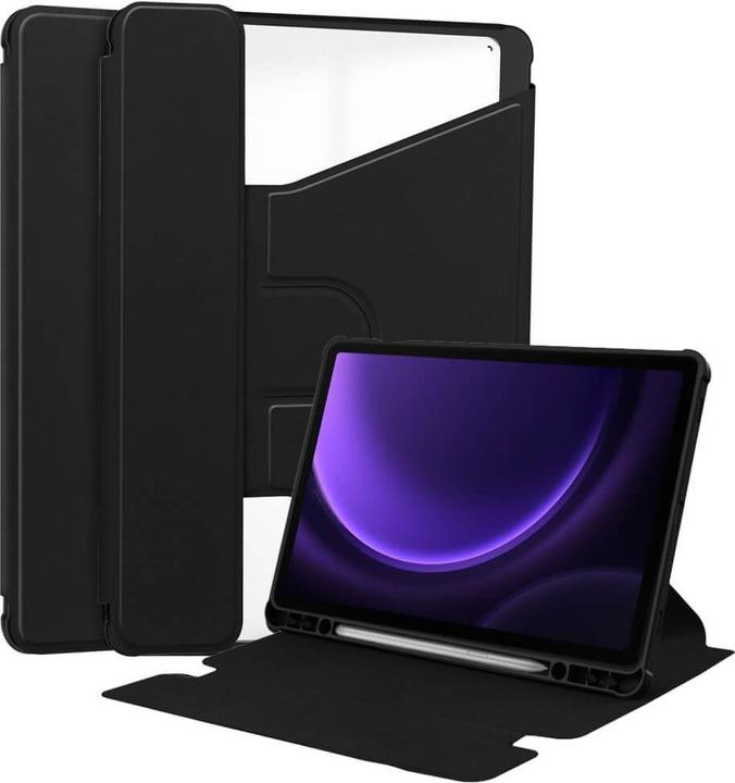 Actual product image Cover-Discount Galaxy Tab S9 FE - 360-degree tablet sleeve black (Galaxy Tab S9 FE)