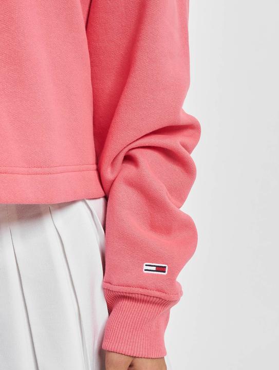 Produktbild Tommy Hilfiger Tommy Jeans Langarm Sweatshirt Rundhals Logo-Stick rosa Grösse S (S)