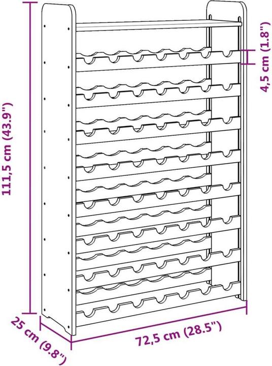 Immagine prodotto VidaXL Karlotta (72,5 x 25 x 111,5 cm)