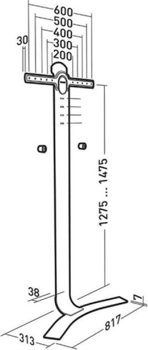 Actual product image Erard Standit 600 (Ground, 75", 45 kg)