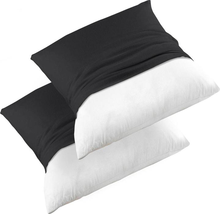 Image du produit Casativo Housses de coussin et coussins de remplissage en lot de 4, noir, 40 x 40 cm (40 x 40 cm)