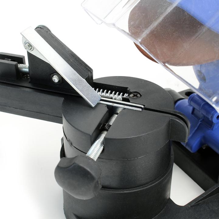 Actual product image XPOtool Electric Chainsaw Sharpener with 220W 7500 rpm and 1 Sanding Disc to Grind Chain Saw Theeth (Saw blade sharpener, 220 W)