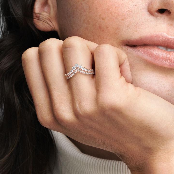 Image du produit Pandora Rose Tiara Anneau Wishbone (56)