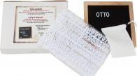 Produktbild IKO Holz-Memotafel 25x25cm mit 288 Buchstaben zum selb (25 x 25 cm)