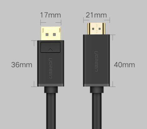 Produktbild Ugreen Display Port – HDMI (Typ A) (1.50 m, DisplayPort, HDMI)