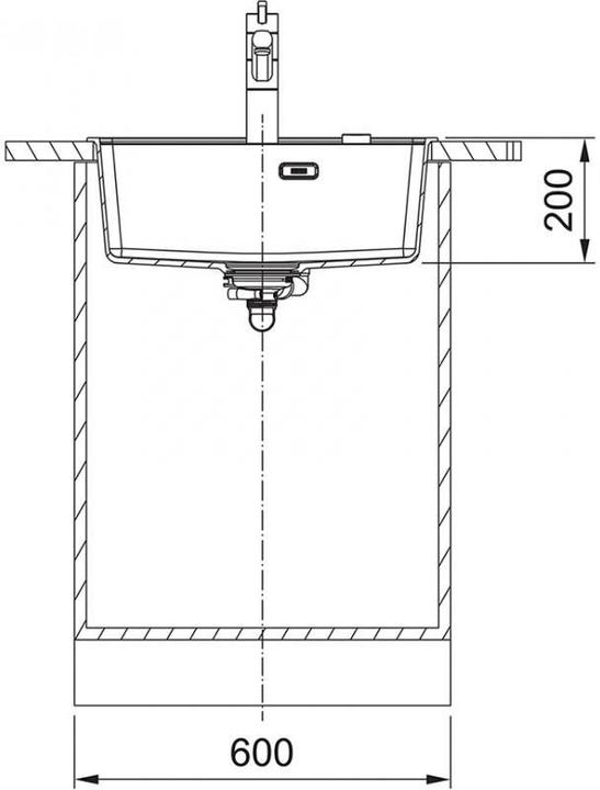 Produktbild Franke Kitchen sink Maris MRG 610-52, black matt, 114.0658.586 (Einbauspüle, 80 cm, 60 cm)