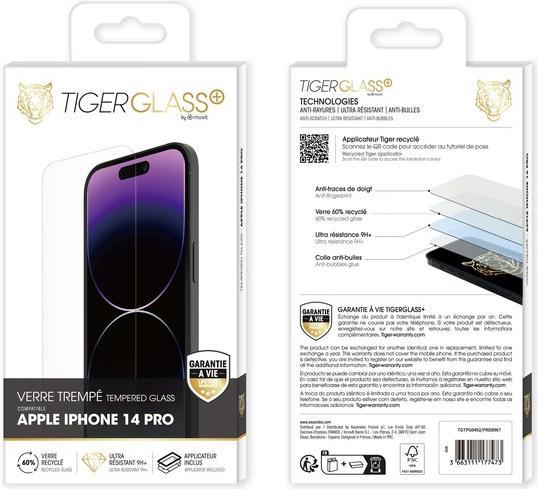 Image du produit Tiger Film de verre recyclé (1 pièce(s), Apple iPhone 14 Pro)