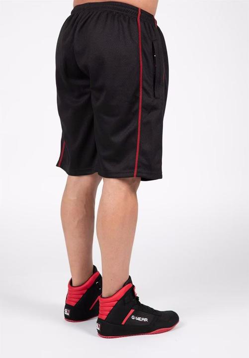 Image du produit Gorilla Wear Wallace Mesh Shorts Schwarz/Rot (S/M)