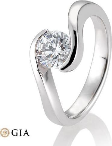Produktbild Breuning Ring Schwung 0,80-1,50 ct. (50, 585/14 K Gold)
