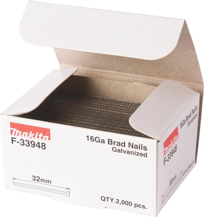 Actual product image Makita F-33948 Studs 1.6X32mm 16ga 2000pcs.