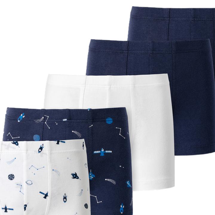 Actual product image Schiesser Pack of 10 Kids Boys 95/5 Organic Cotton Shorts (116, pack of 10)