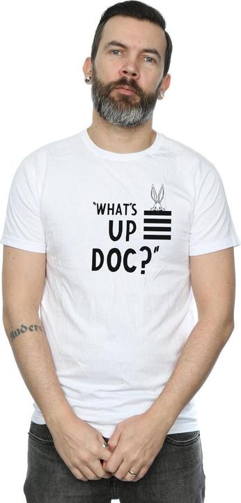 Immagine prodotto Looney Tunes Maglietta in cotone a righe da uomo What's Up Doc Bugs Bunny (S)