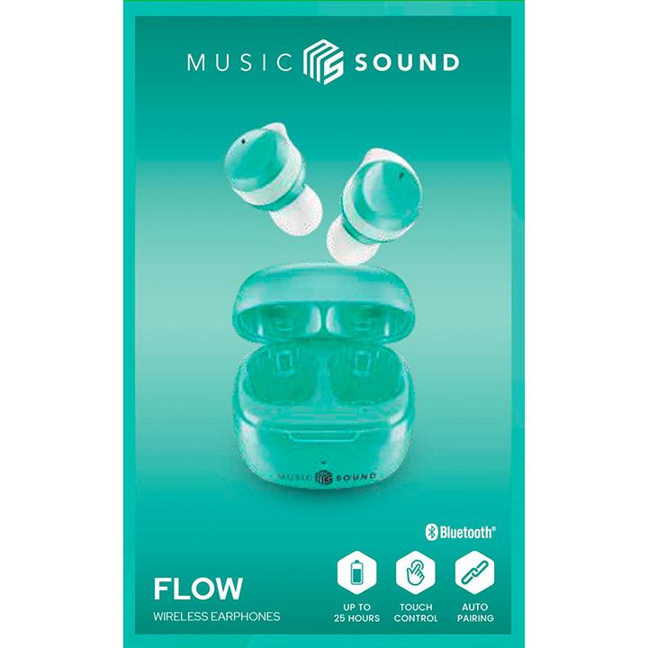 Immagine prodotto Cellularline Music Sound Flow Auricolare Wireless In-ear Musica e Chiamate Bluetooth Verde (Nessuna soppressione del rumore, 25 h, Senza fili)