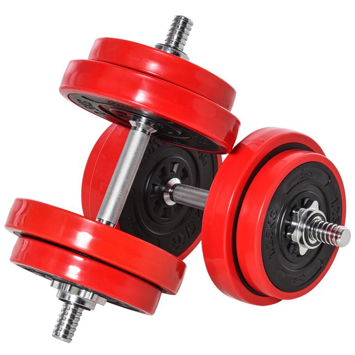 4 x 1.25 kg, 4 x 2.5 kg