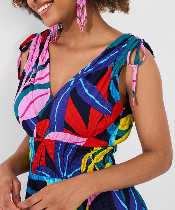 Produktbild Joe Browns Petite Leaf Print Tie Shoulder Shirred Waist Maxi Dress (14)
