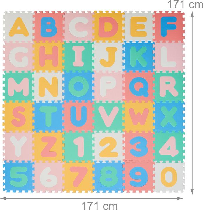 Actual product image Relaxdays 36-piece puzzle mat (30 x 30 x 1 cm)