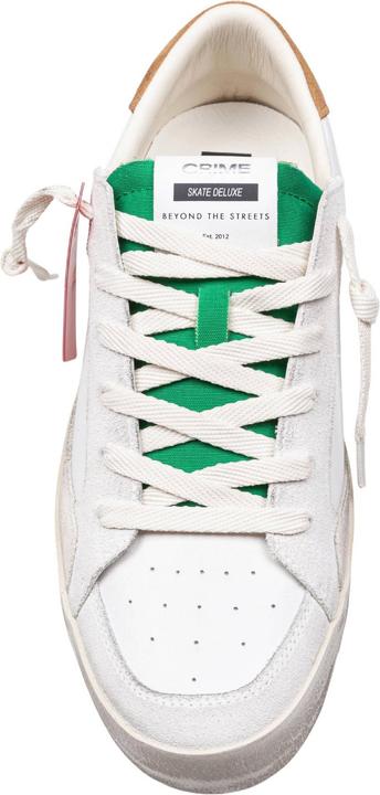 Produktbild Crime London Crime leather sneakers white and green color (42)