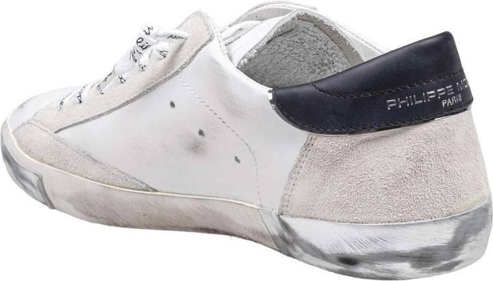 Actual product image Philippe Model prsx low leather sneakers black and white (42)