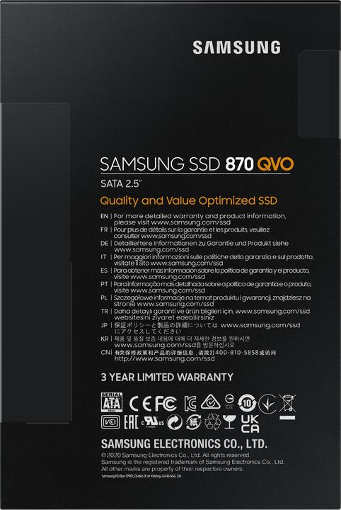 Immagine prodotto Samsung 870 QVO (2000 GB, 2.5")