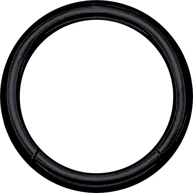Star Piercing Micro Segmentring klappbar schwarz (ohne Messing, Chirurgenstahl 316L)
