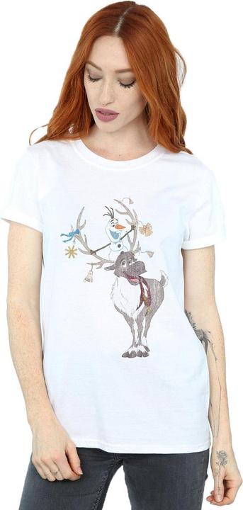 Image du produit Disney - T-shirt FROZEN SVEN AND OLAF CHRISTMAS ORNAMENTS - Femme (5XL)