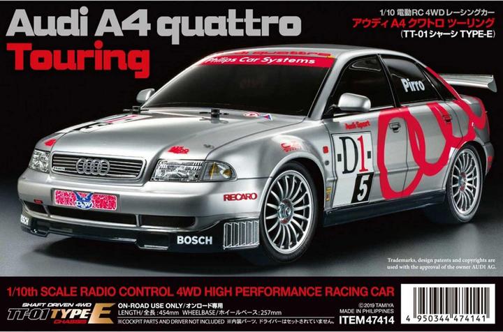 Image du produit Tamiya 1:10 Audi A4 quattro Touring (TT01E) (Kit)