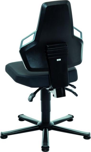 Actual product image Bimos Industrial swivel chair, Supertec, with glides and foot ring, high