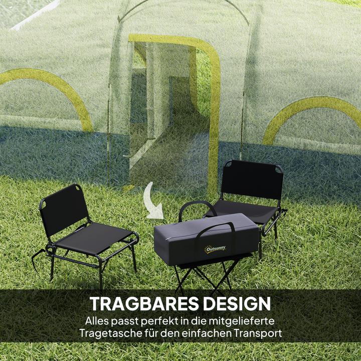 Produktbild Outsunny Campingzelt Oxfordstoff, Fiberglas Dunkelblau+Weiss (6 Personen)