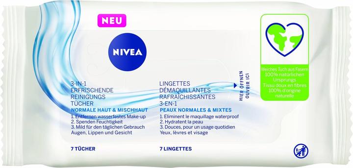 Produktbild NIVEA 3 in 1 (Reinigungstücher)
