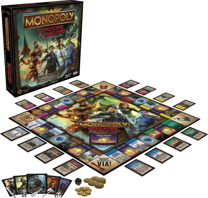 Produktbild Monopoly Dungeons & Dragons: Ehre unter Dieben Spiel, inspiriert vom Film, D&D Brettspiel f (Italienisch)