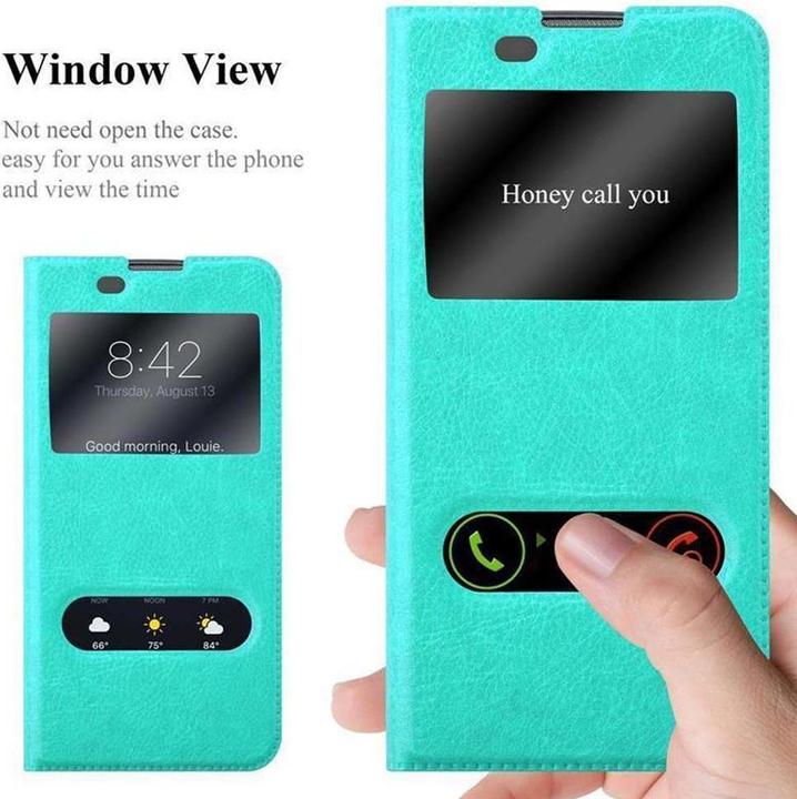 Actual product image Cadorabo Book with View double window cover (LG K8)