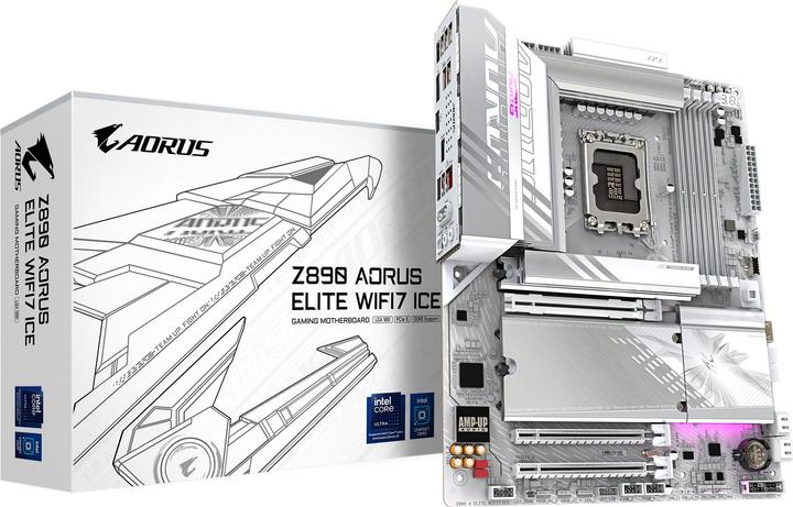 Produktbild Gigabyte Z890 AORUS Elite WIFI7 ICE (LGA 1851, Intel Z890, ATX)