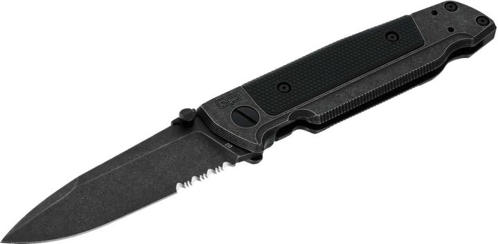 Image du produit Walther Q5 Steel Frame Folder Blackwash Serrated (couteau en acier inoxydable)