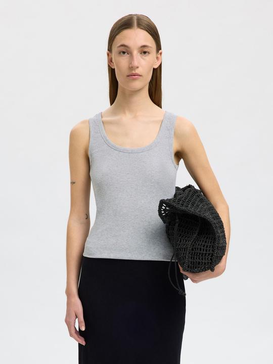 Actual product image Selected Femme Rippmuster Baumwoll Tanktop (XL)