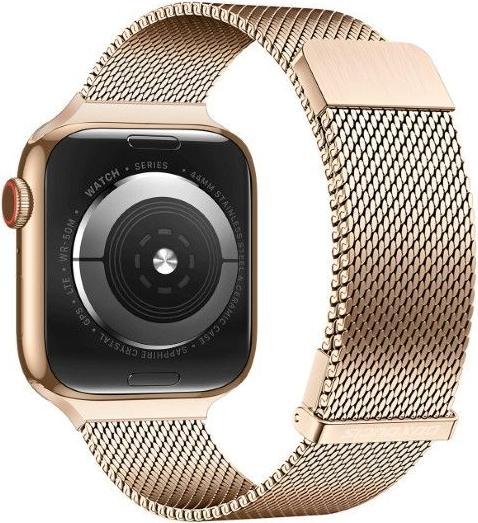 Immagine prodotto Dux Ducis Bracciale Milanese Pro Apple Watch 42/44/45/49MM - Oro (42 mm, 45 mm, 49 mm, 44 mm, Acciaio inossidabile)
