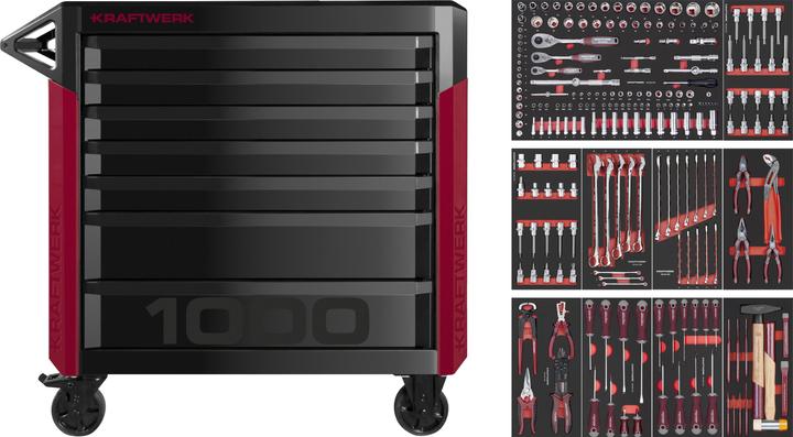 Kraftwerk PRO LINE workshop trolley drawers (221 x)