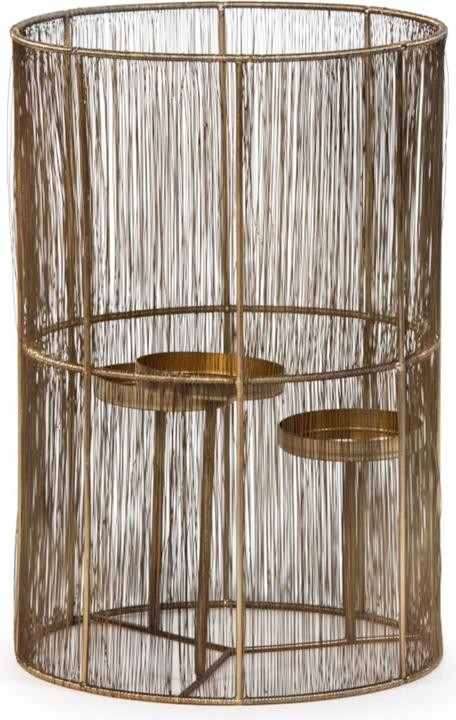 Actual product image Dekocandle Hurricane lantern brass for 3 candles Ø31x46cm (1 x, 31 x 46 cm)