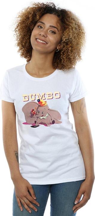 Actual product image Disney Womens/Ladies Dumbo Timothy's Trombone Cotton T-Shirt (S)